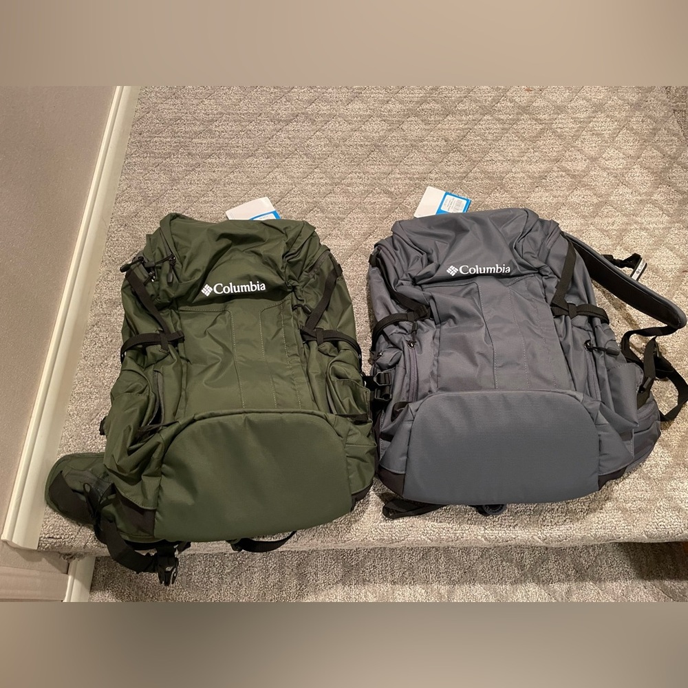 Columbia matching hiking backpacks